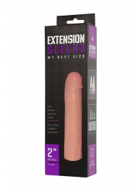 Насадка-удлинитель Extension sleeve телесного цвета - 18,5 см. - Sitabella - в Астрахани купить с доставкой