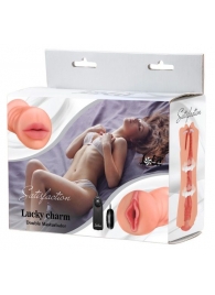 Двусторонний мастурбатор с вибропулей Satisfaction Lucky charm - Lola Games - в Астрахани купить с доставкой