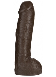 Большая насадка для трусиков Vac-U-Lock Realistic Hung - 31,7 см. - Doc Johnson - купить с доставкой в Астрахани