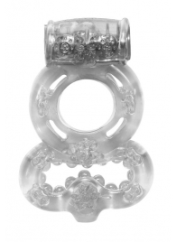 Прозрачное эрекционное кольцо Rings Treadle с подхватом - Lola Games - в Астрахани купить с доставкой
