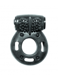 Черное эрекционное кольцо с вибрацией Rings Axle-pin - Lola Games - в Астрахани купить с доставкой