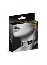 Чёрный чокер с кольцом в форме сердца - Bijoux Pour Toi - купить с доставкой в Астрахани