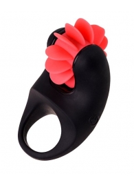 Чёрно-красное эрекционное виброкольцо Erotist - Erotist Adult Toys - в Астрахани купить с доставкой