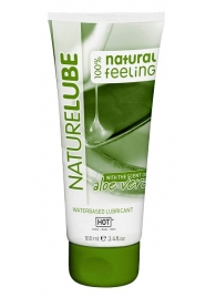 Лубрикант на водной основе NatureLube с алоэ вера - 100 мл. - HOT - купить с доставкой в Астрахани