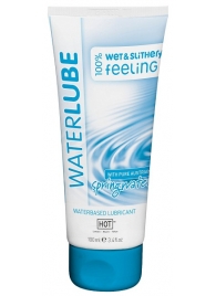 Лубрикант на основе чистой родниковой воды WaterLube - 100 мл. - HOT - купить с доставкой в Астрахани
