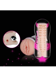 Мастурбатор-вагина Sex In A Can Vibra Vagina Tunnel - Lovetoy - в Астрахани купить с доставкой