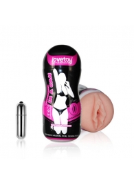 Мастурбатор-вагина Sex In A Can Vibra Vagina Tunnel - Lovetoy - в Астрахани купить с доставкой