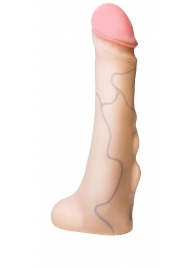 Реалистичная насадка с мошонкой REAL Standard - 18 см. - LOVETOY (А-Полимер) - купить с доставкой в Астрахани