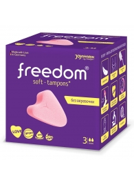 Женские гигиенические тампоны без веревочки FREEDOM mini - 3 шт. - Freedom - купить с доставкой в Астрахани