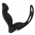 Черный вибромассажер простаты P-PLEASER W ERECTION ENHANCE - Dream Toys - в Астрахани купить с доставкой