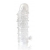Закрытая прозрачная рельефная насадка Crystal sleeve - 13 см. - Erowoman-Eroman - в Астрахани купить с доставкой