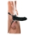 Чёрный полый страпон 7  Silicone Hollow Strap-On - 18 см. - Pipedream - купить с доставкой в Астрахани