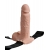 Телесный перезаряжаемый вибрострапон 7  Hollow Rechargeable Strap-on with Balls - 20,3 см. - Pipedream - купить с доставкой в Астрахани