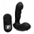 Черный стимулятор простаты Alpha-Pro 7X P-Milker Silicone Prostate Stimulator with Milking Bead - XR Brands - в Астрахани купить с доставкой