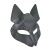 Серая маска Wolf с клепками - Sitabella - купить с доставкой в Астрахани