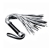 Серебристая плетка Struggle My Flogger с черной ручкой - 45 см. - Lovetoy - купить с доставкой в Астрахани