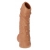 Телесная насадка с пупырышками и открытой головкой Nude Sleeve L - 14 см. - KOKOS - в Астрахани купить с доставкой