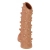 Телесная насадка с шипами и открытой головкой Nude Sleeve L - 14 см. - KOKOS - в Астрахани купить с доставкой