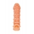 Телесная закрытая насадка с пупырышками Cock Sleeve Size M - 15,6 см. - KOKOS - в Астрахани купить с доставкой