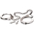 Металлические наручники Metal Leg Cuffs - Pipedream - купить с доставкой в Астрахани
