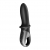 Черный анальный вибратор Hot Passion с функцией нагрева - Satisfyer - в Астрахани купить с доставкой