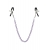 Зажимы для сосков с фиолетовой цепочкой Sweet Caress Nipple Chain - Sweet Caress - купить с доставкой в Астрахани