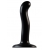 Черный фаллоимитатор-насадка Strap-On-Me P G spot Dildo size S - 16,4 см. - Strap-on-me - купить с доставкой в Астрахани