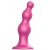 Розовая насадка Strap-On-Me Dildo Plug Beads size L - Strap-on-me - купить с доставкой в Астрахани