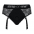Черные трусики для насадок Diva Lingerie Harness - size S - Strap-on-me - купить с доставкой в Астрахани
