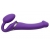 Фиолетовый безремневой вибрострапон Vibrating Bendable Strap-On - size L - Strap-on-me - купить с доставкой в Астрахани
