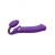 Фиолетовый безремневой вибрострапон Silicone Bendable Strap-On - size XL - Strap-on-me - купить с доставкой в Астрахани