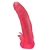 Розовая насадка для страпона с клиторальными лепестками - 18,5 см. - LOVETOY (А-Полимер) - купить с доставкой в Астрахани