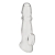 Прозрачная насадка для пениса Girthy Penis Enhancing Sleeve Extension - 17,1 см. - BlueLine - в Астрахани купить с доставкой