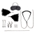 Большой эротический набор из 12 предметов Interchangeable Collar   Nipple Clips Set - Lux Fetish - купить с доставкой в Астрахани