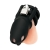 Черная клетка для пениса Silicone Small 2 in Cock Cage With Ball Divider - BlueLine - купить с доставкой в Астрахани