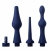Набор из 3 универсальных насадок для анального душа Universal 3 Piece Silicone Enema Attachment Set - XR Brands - купить с доставкой в Астрахани