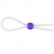 Прозрачное лассо с фиолетовой бусиной SILICONE COCK RING WITH BEAD LAVENDER - NMC - в Астрахани купить с доставкой
