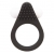 Чёрное эрекционное кольцо LIT-UP SILICONE STIMU RING 1 BLACK - Dream Toys - в Астрахани купить с доставкой