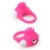 Розовое эрекционное кольцо с щеточкой LIT-UP SILICONE STIMU RING 5 - Dream Toys - в Астрахани купить с доставкой