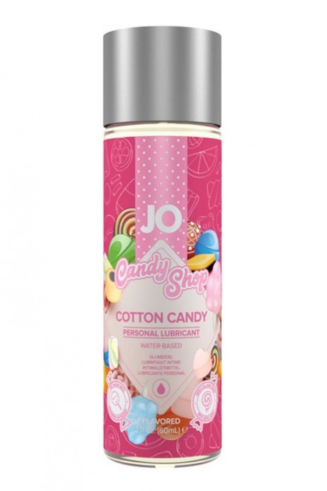 Смазка на водной основе Candy Shop Cotton Candy с ароматом сладкой ваты - 60 мл. - System JO - купить с доставкой в Астрахани