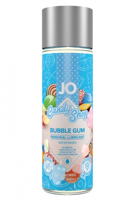 Смазка на водной основе Candy Shop Bubblegum с ароматом жвачки - 60 мл. - System JO - купить с доставкой в Астрахани