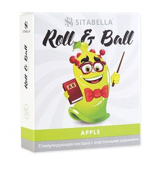 Стимулирующий презерватив-насадка Roll   Ball Apple - Sitabella - купить с доставкой в Астрахани