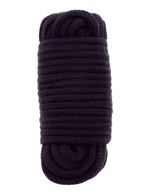 Черная веревка для связывания BONDX LOVE ROPE - 10 м. - Dream Toys - купить с доставкой в Астрахани