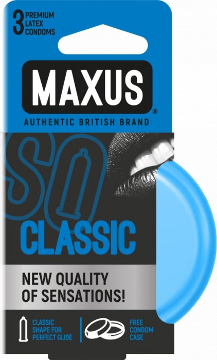 Классические презервативы в железном кейсе MAXUS Classic - 3 шт. - Maxus - купить с доставкой в Астрахани