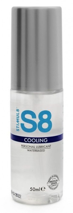 Охлаждающий лубрикант на водной основе S8 Cooling Lube - 50 мл. - Stimul8 - купить с доставкой в Астрахани