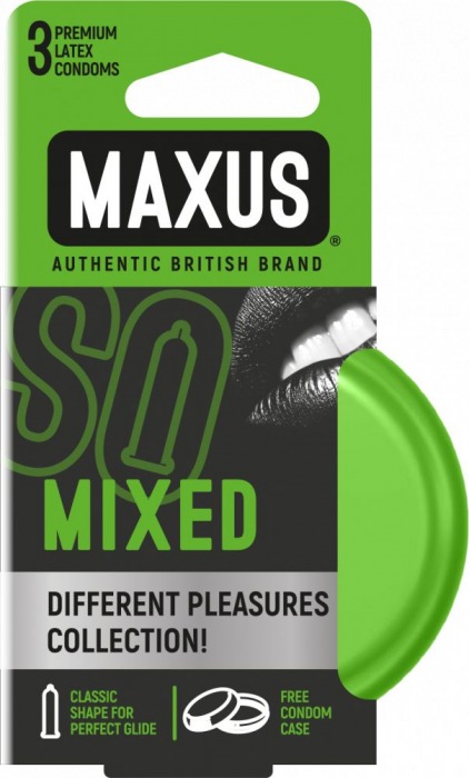 Презервативы в железном кейсе MAXUS Mixed - 3 шт. - Maxus - купить с доставкой в Астрахани