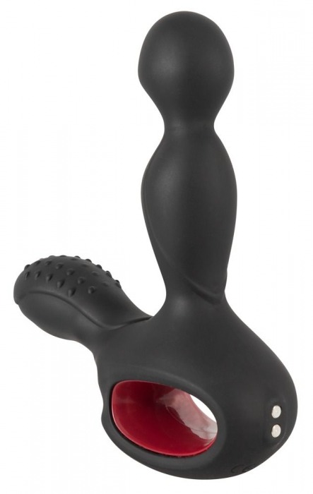 Черный вибромассажер простаты с нагревом и ротацией Prostate Plug - 14,5 см. - Orion - в Астрахани купить с доставкой