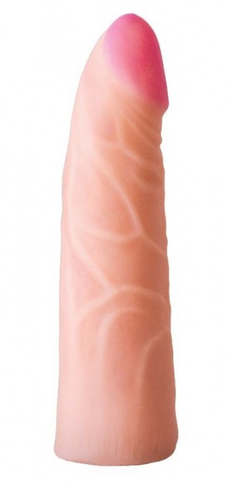 Фаллическая насадка на трусики харнесс - 17,5 см. - LOVETOY (А-Полимер) - купить с доставкой в Астрахани