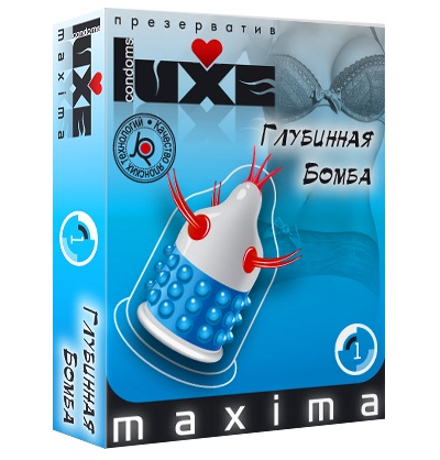 Презерватив LUXE Maxima  Глубинная бомба  - 1 шт. - Luxe - купить с доставкой в Астрахани
