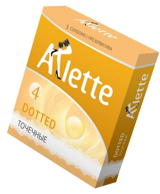 Презервативы Arlette Dotted с точечной текстурой - 3 шт. - Arlette - купить с доставкой в Астрахани
